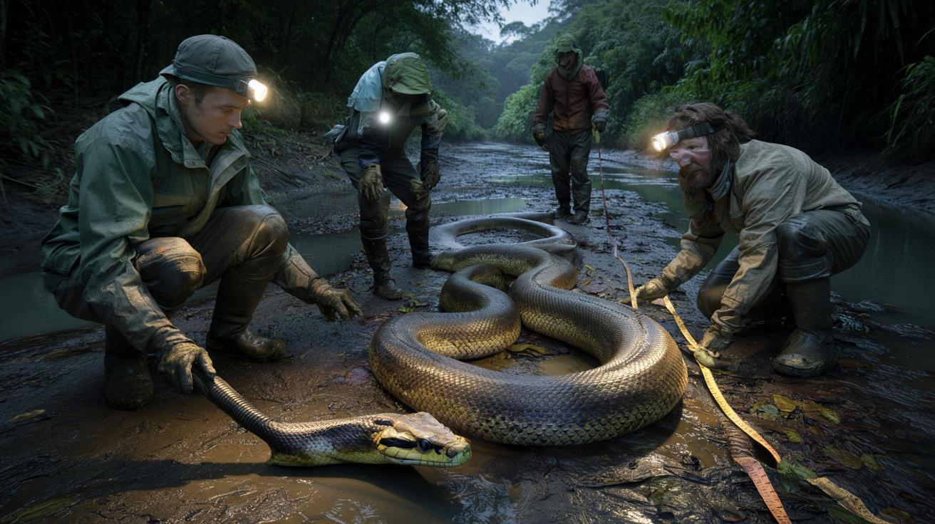 Field biologists confirm record-breaking snake during controlled survey in remote forest