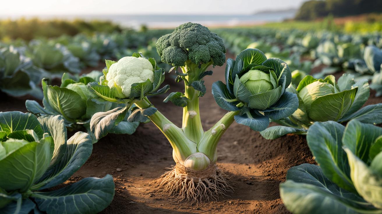Many people don’t realize it, but cauliflower, broccoli, and cabbage are all different varieties of the very same plant