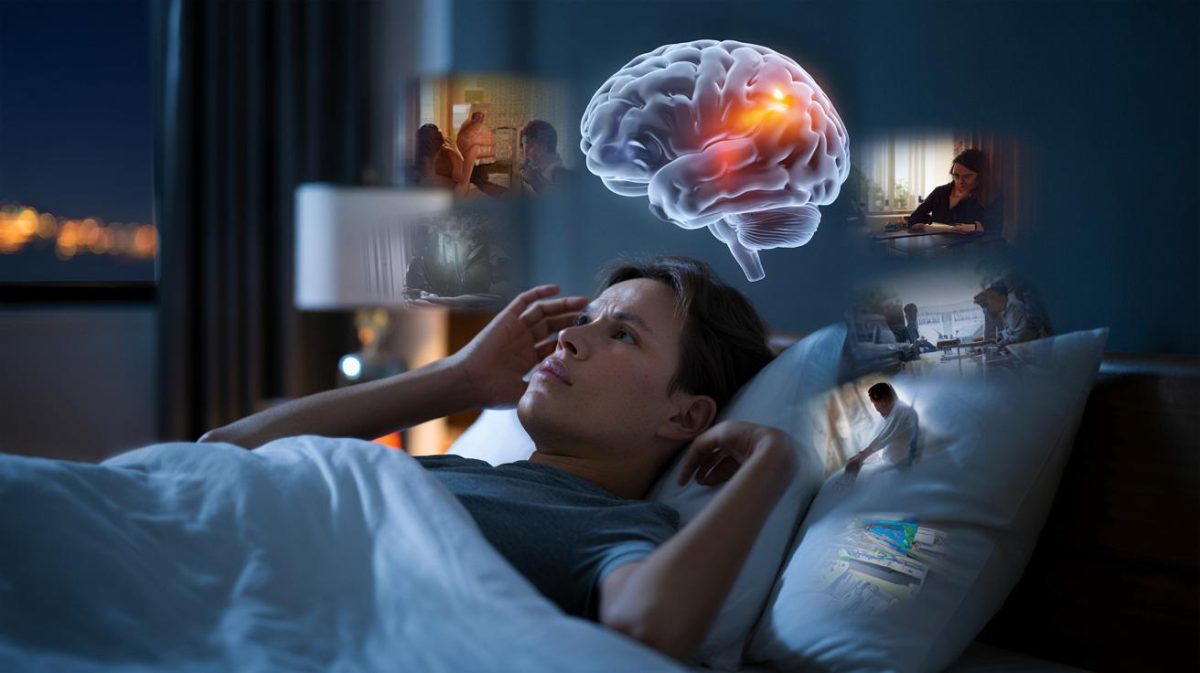 Psychology explains that overthinking at night is closely linked to how the brain processes unresolved emotions